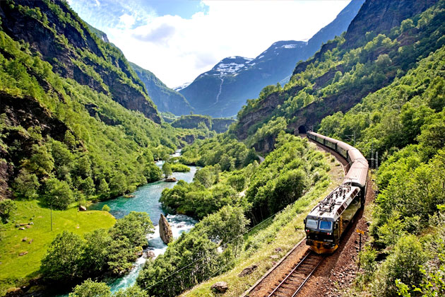 挪威的森林 弗洛姆高山小火车之旅_挪威攻略\