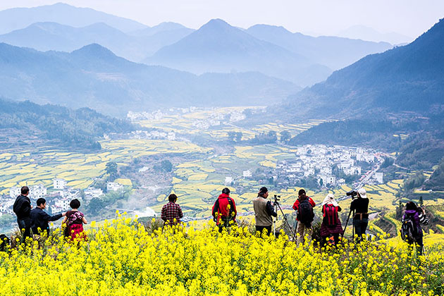 东北农村春天大自然风景图片