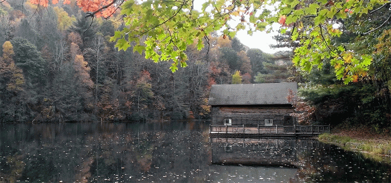 公园内的一处湖边小屋.图片来源:美国国家旅游局