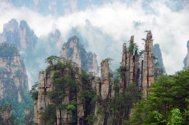 天子山"张家界地貌"的典型代表.