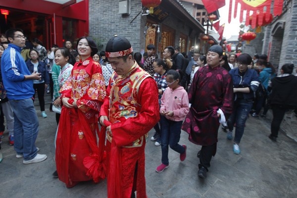 亞洲 中國 山西 晉城 司徒小鎮為春節開闢了屬於山西味道的